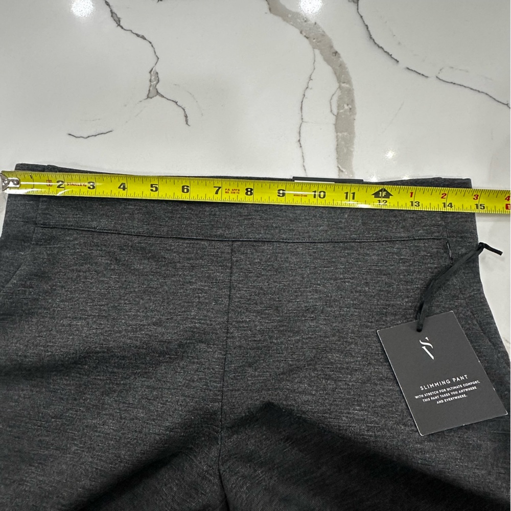 Simply Vera Vera Wang Charcoal Gray Slimming Ponte Bootcut Pants - Small - Picture 5 of 14